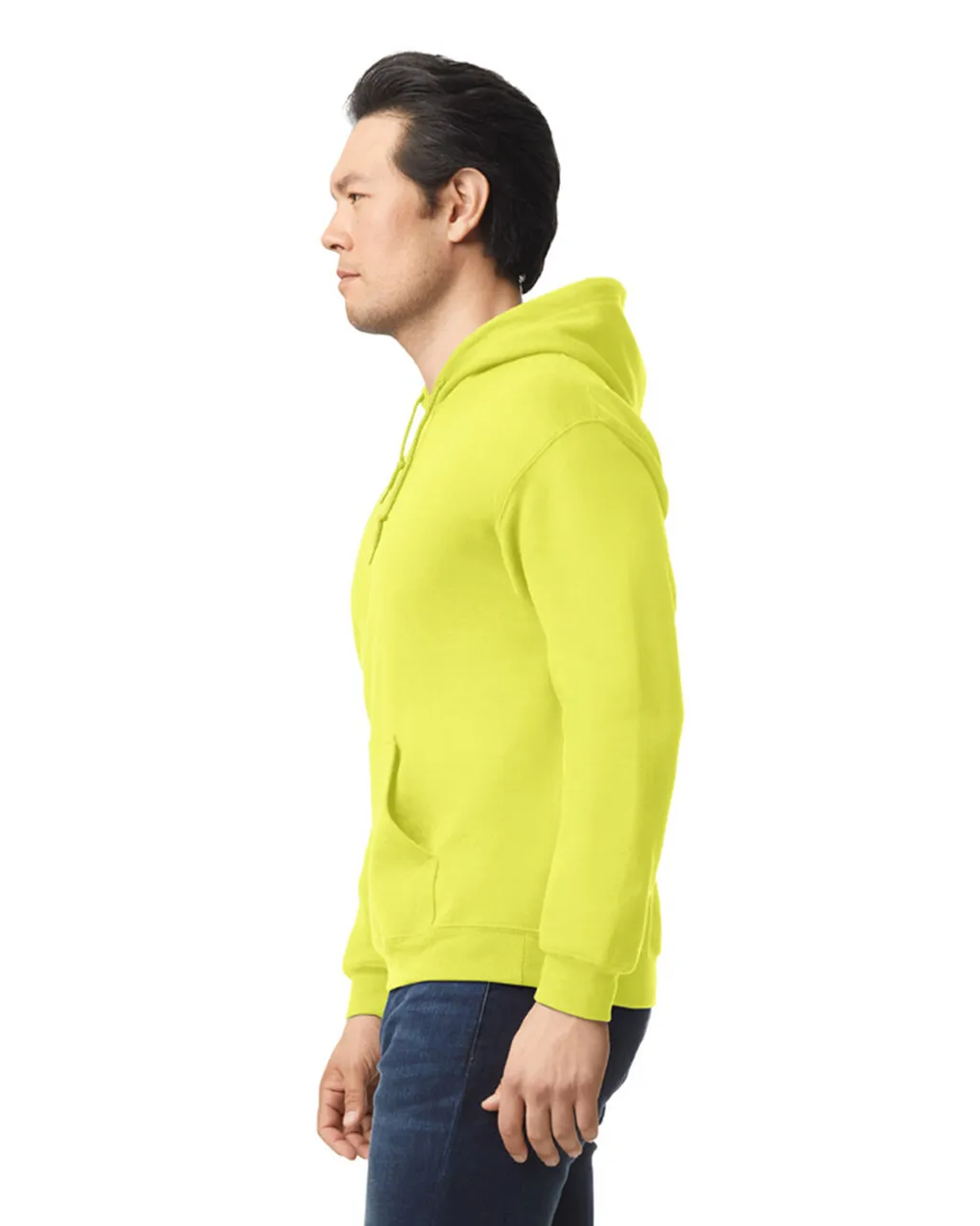 Gildan 18500 Pullover Hoodie - Safety Green - Image 3