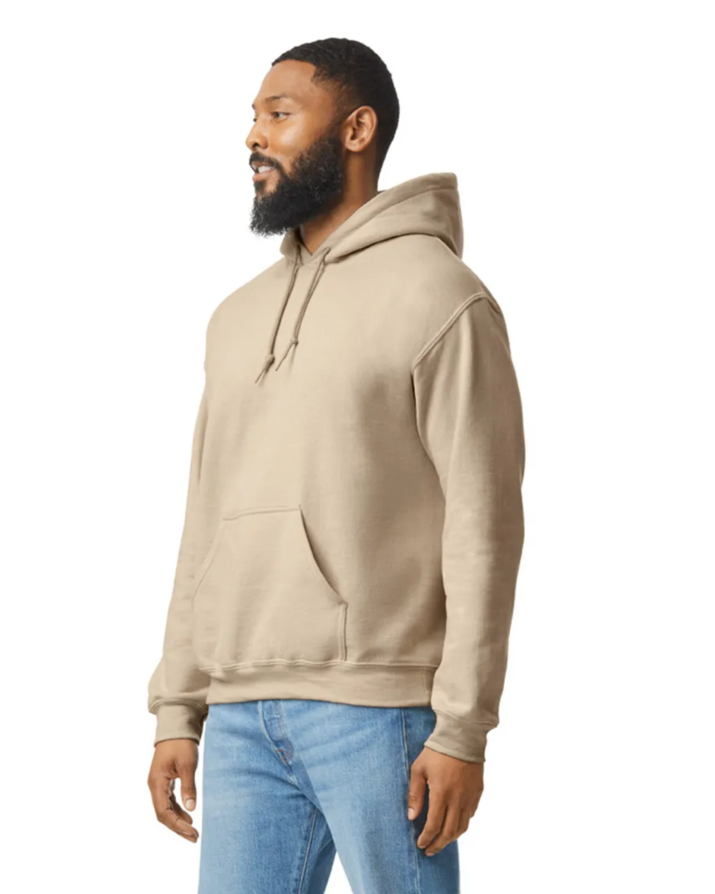 Gildan 18500 Pullover Hoodie - Sand - Image 4
