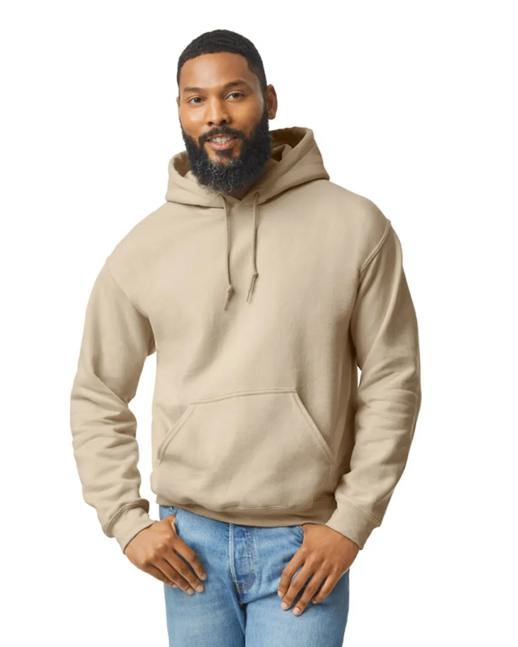 Gildan 18500 Pullover Hoodie - Sand - Image 5