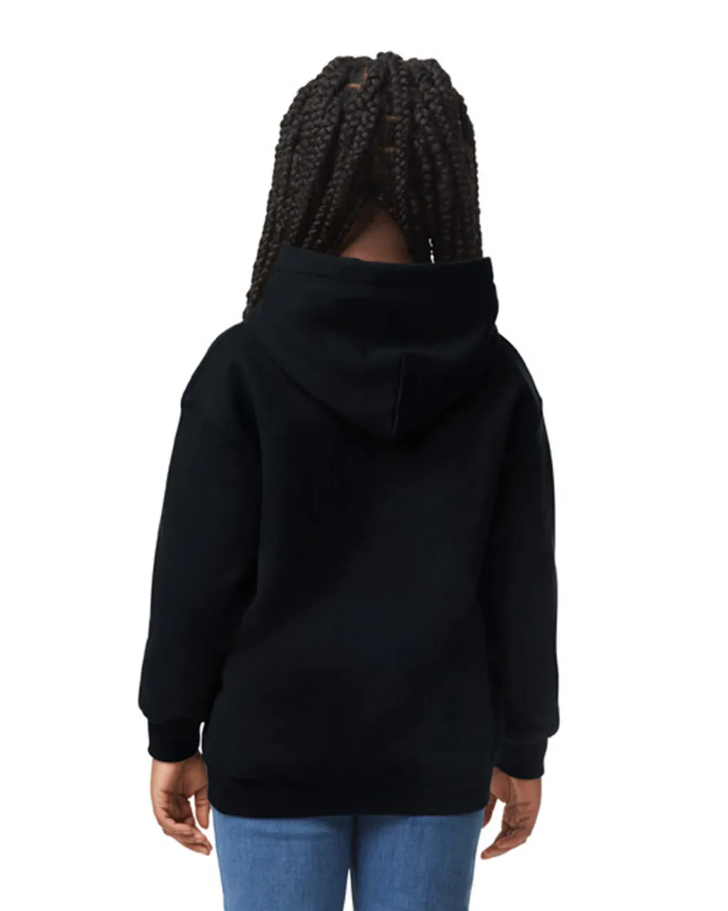 Gildan 18500B Youth Pullover Hoodie - Black - Image 3