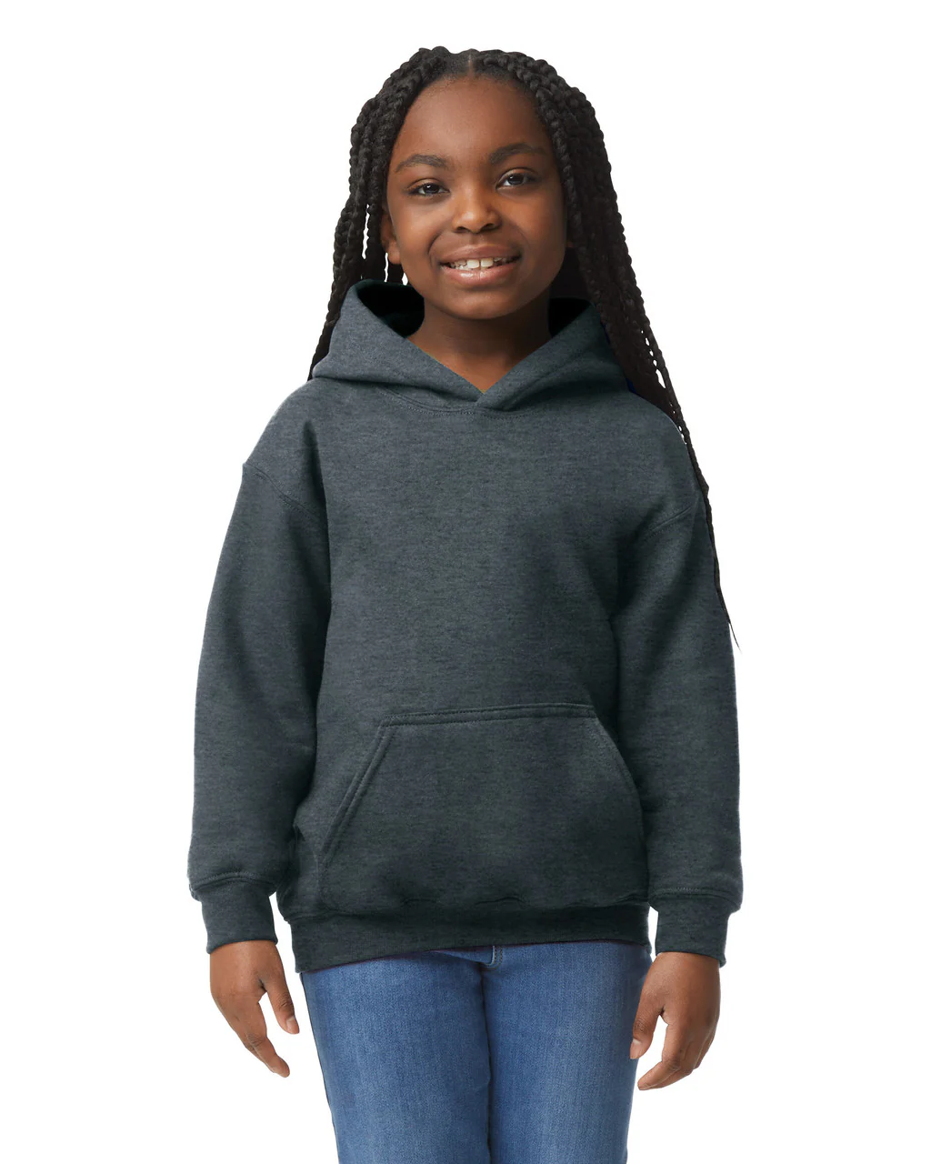 Gildan 18500B Youth Pullover Hoodie - Dark Heather