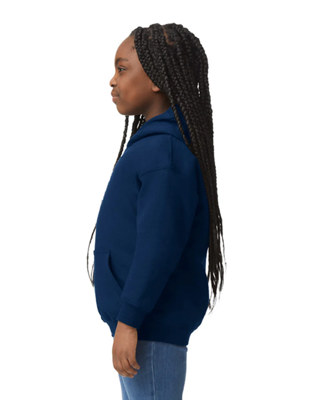 Gildan 18500B Youth Pullover Hoodie - Navy - Image 3