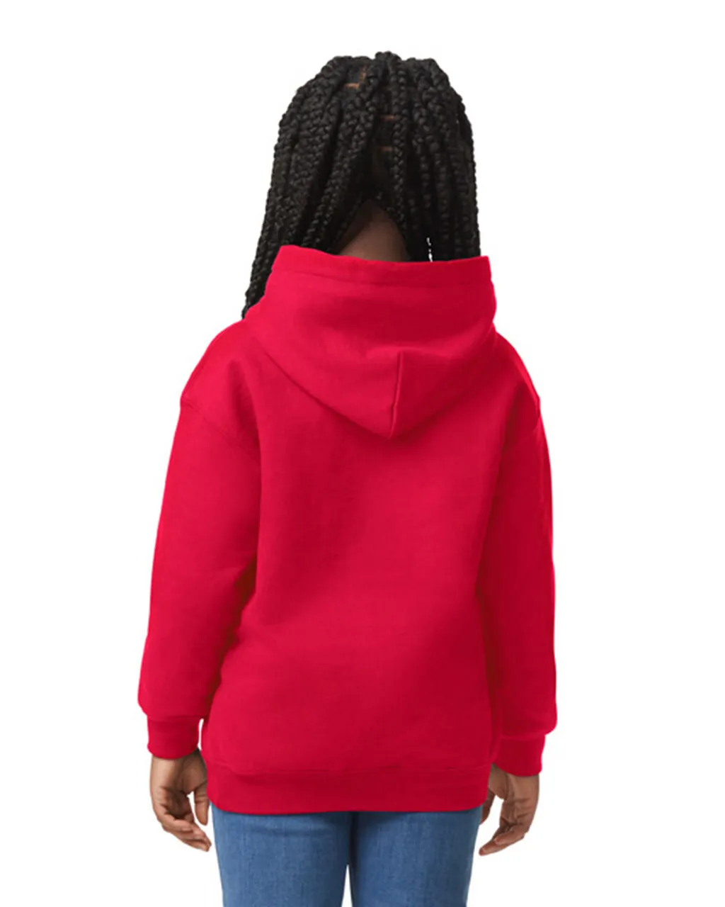 Gildan 18500B Youth Pullover Hoodie - Red - Image 2