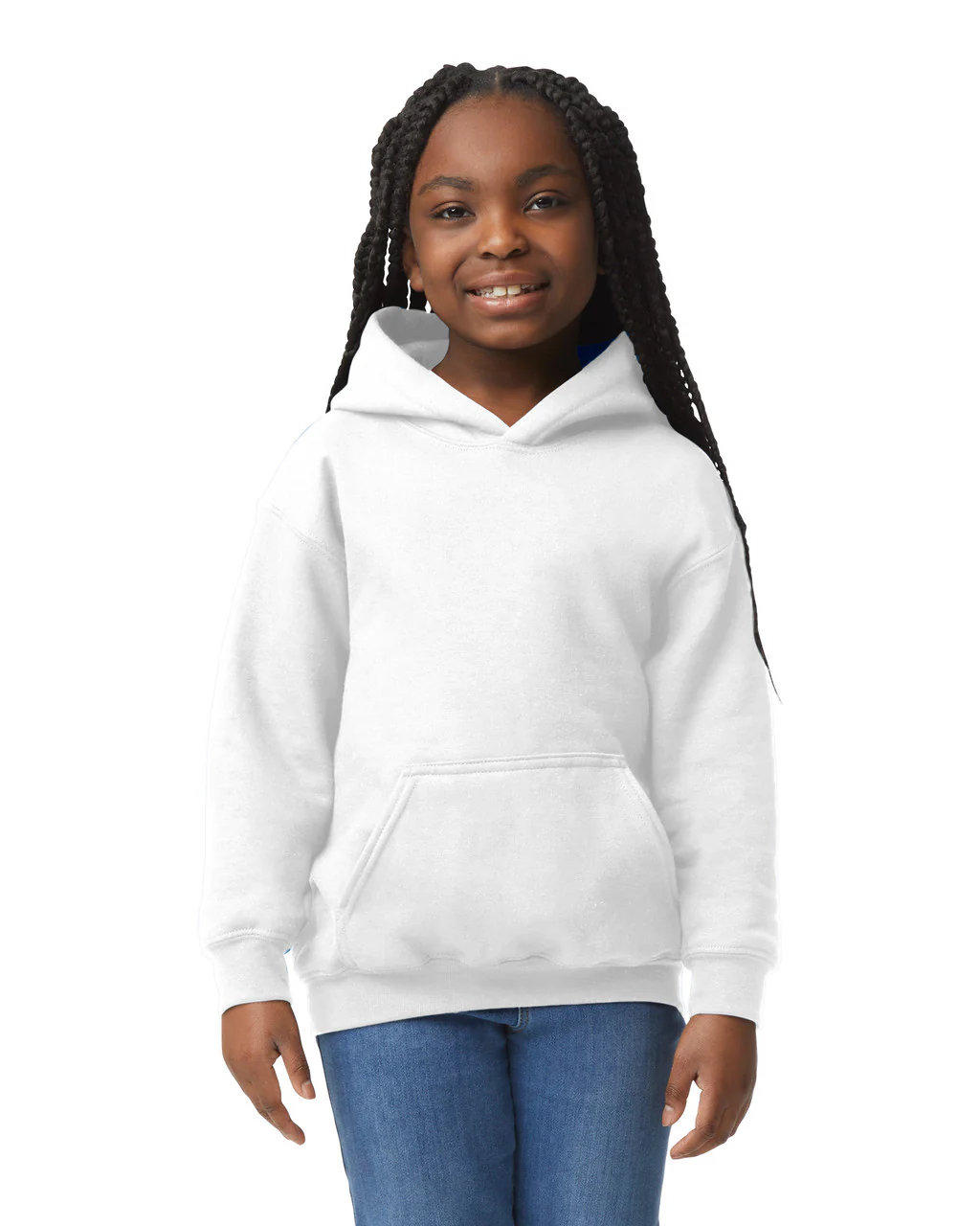 Gildan 18500B Youth Pullover Hoodie - White