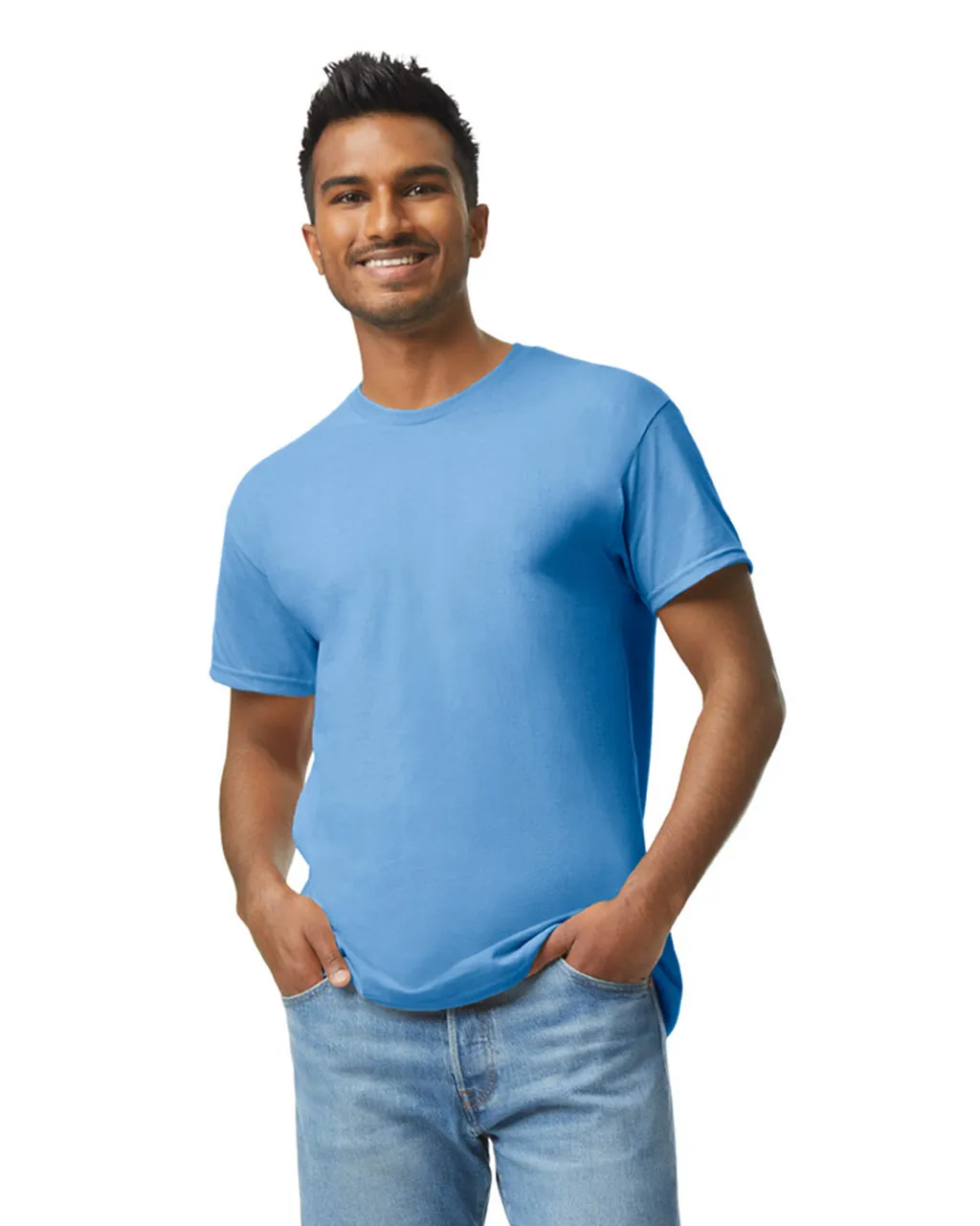 Gildan 5000 Adult Heavy Cotton - Carolina Blue - Image 4