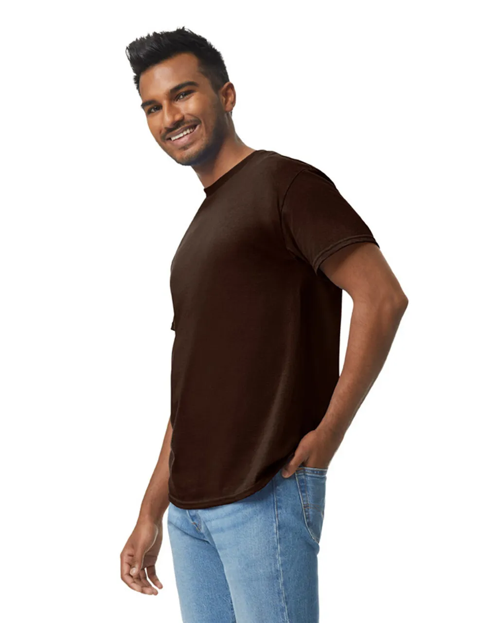 Gildan 5000 Adult Heavy Cotton - Dark Chocolate - Image 3