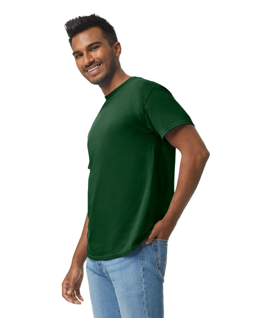 Gildan 5000 Adult Heavy Cotton - Forest Green - Image 3