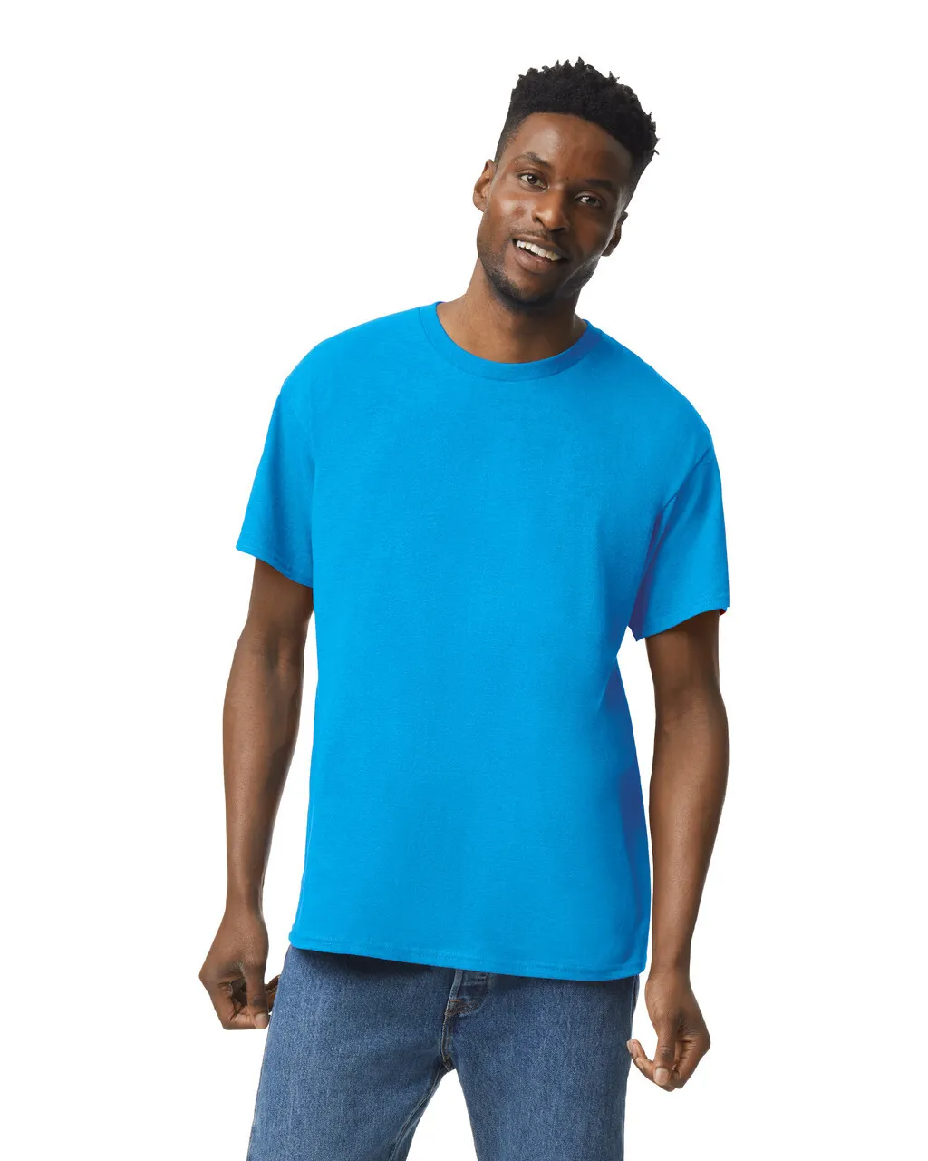 Gildan 5000 Adult Heavy Cotton - Heather Sapphire