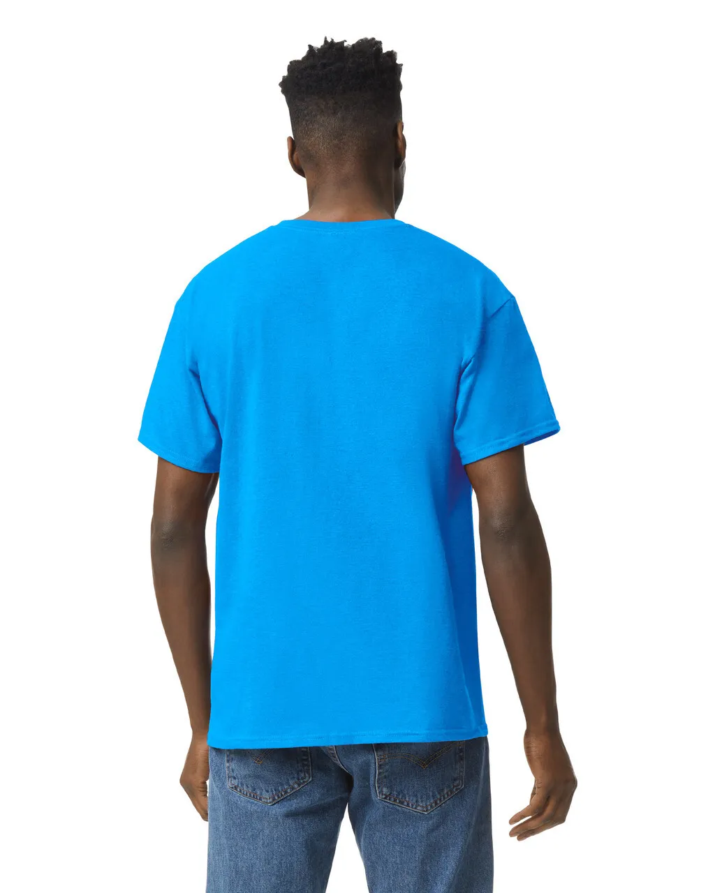 Gildan 5000 Adult Heavy Cotton - Heather Sapphire - Image 2