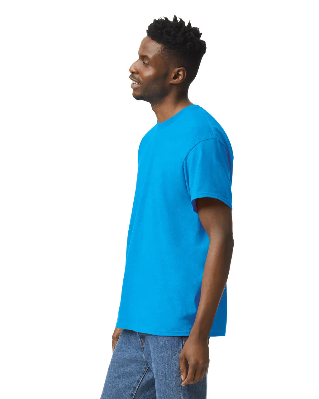 Gildan 5000 Adult Heavy Cotton - Heather Sapphire - Image 3