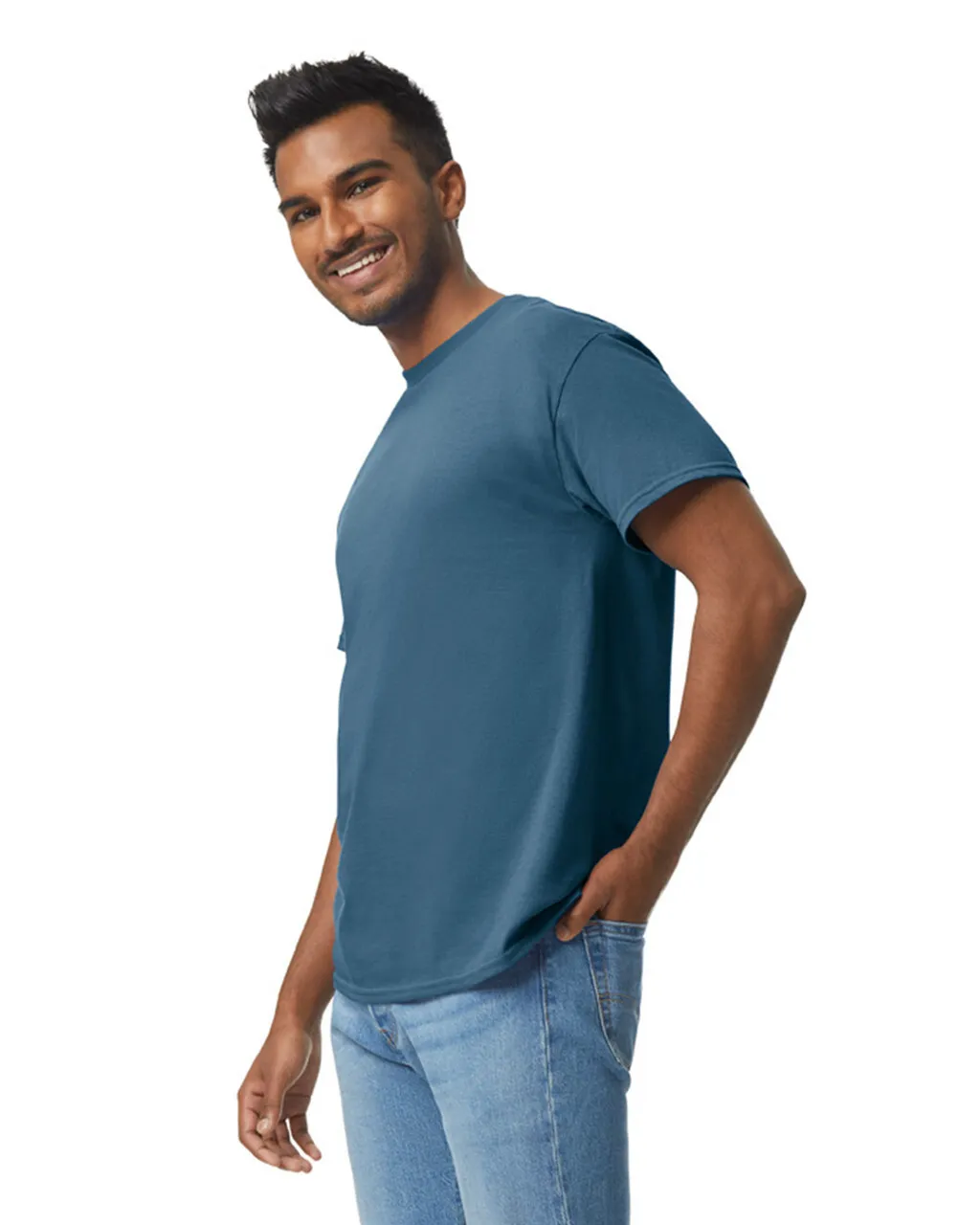 Gildan 5000 Adult Heavy Cotton - Indigo Blue - Image 3
