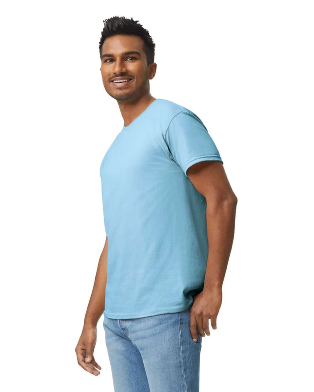 Gildan 5000 Adult Heavy Cotton - Light Blue - Image 3