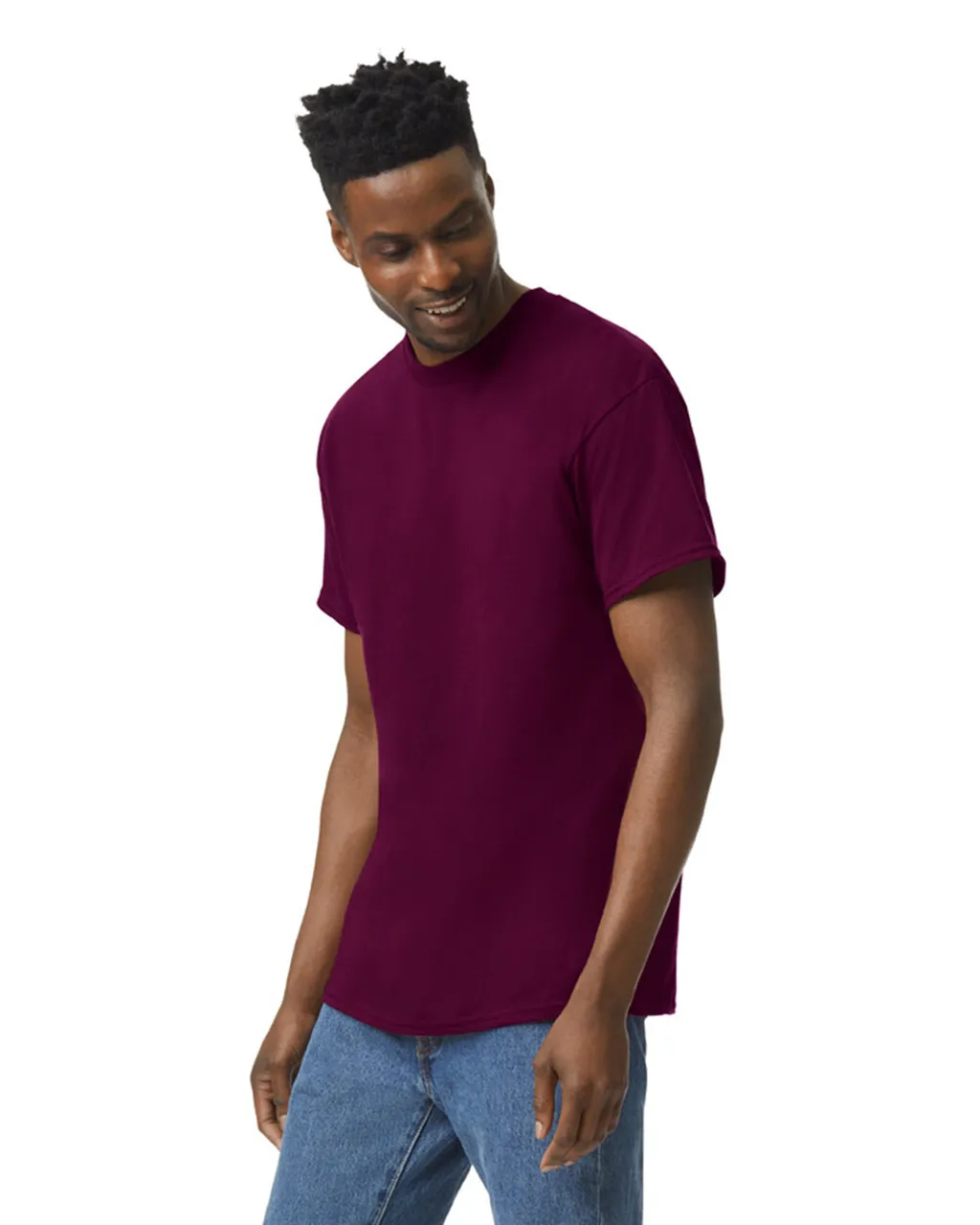Gildan 5000 Adult Heavy Cotton - Maroon - Image 3