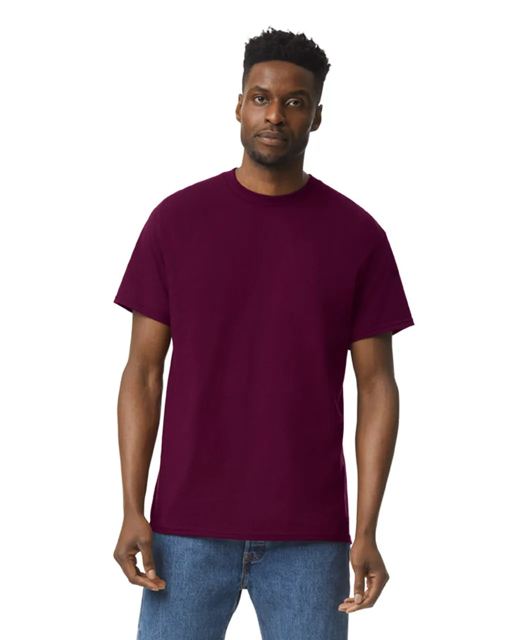 Gildan 5000 Adult Heavy Cotton - Maroon - Image 4