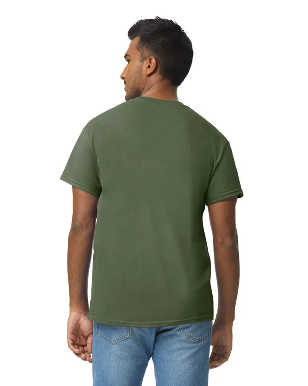Gildan 5000 Adult Heavy Cotton - Military Green - Image 2