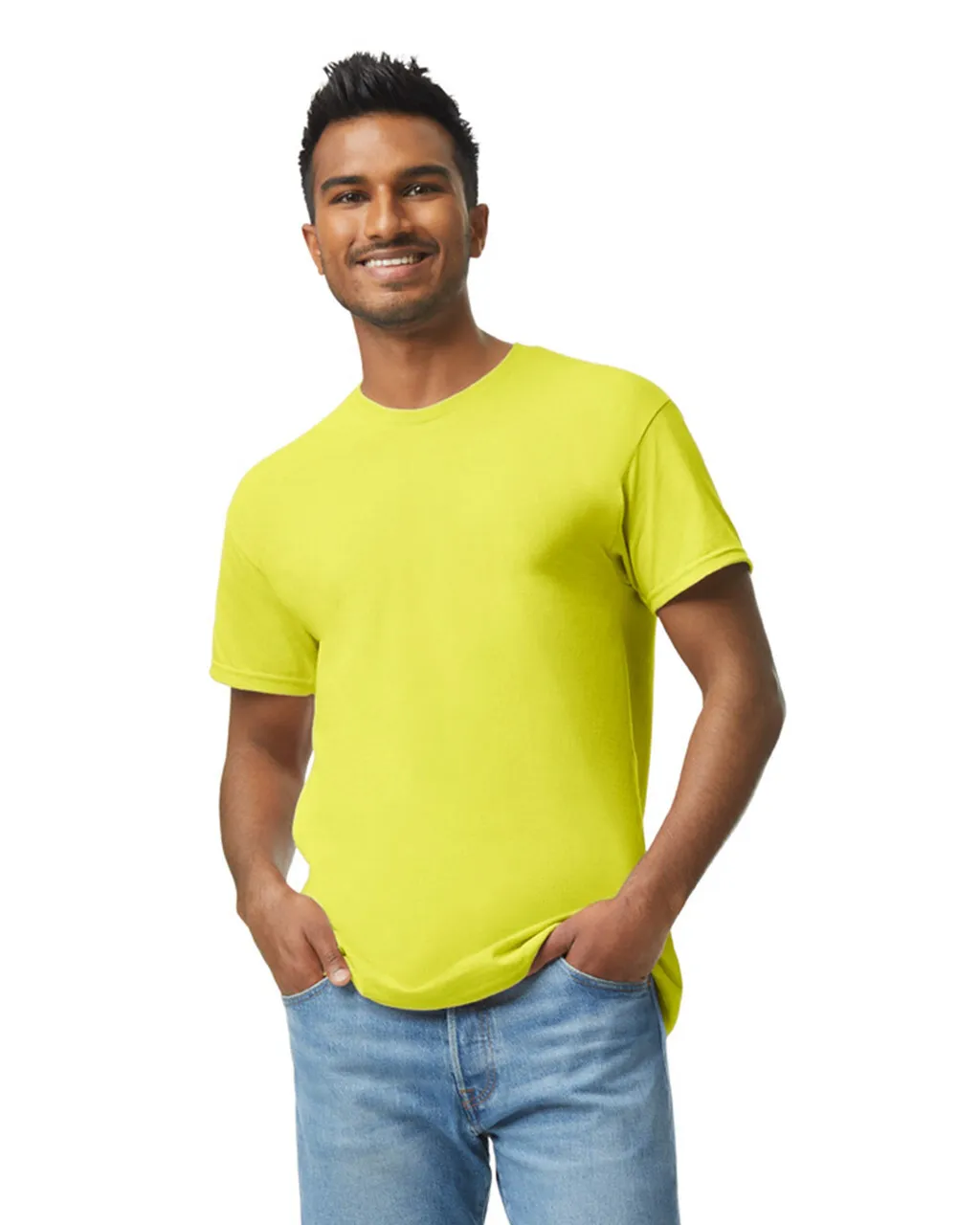 Gildan 5000 Adult Heavy Cotton - Safety Green