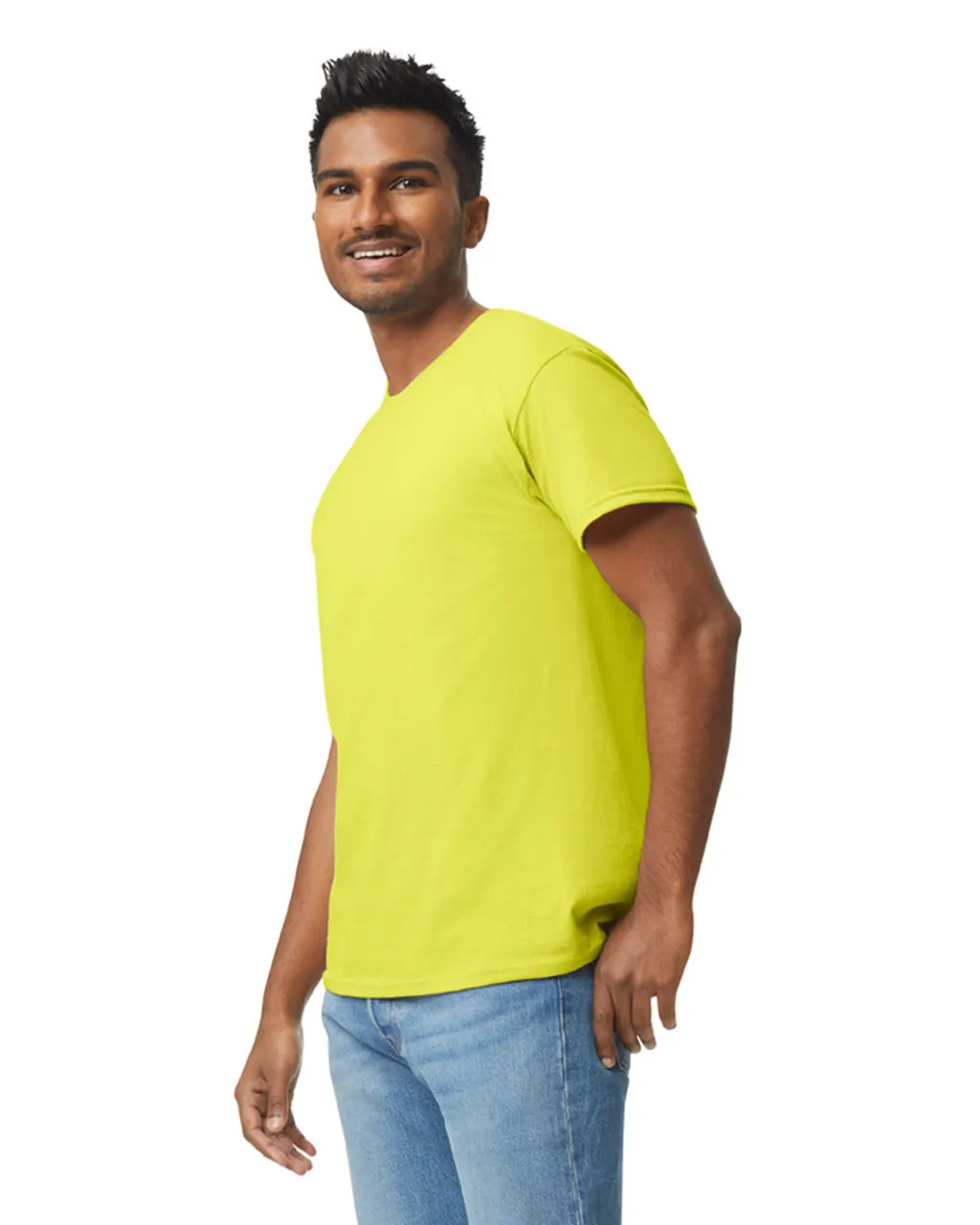 Gildan 5000 Adult Heavy Cotton - Safety Green - Image 3