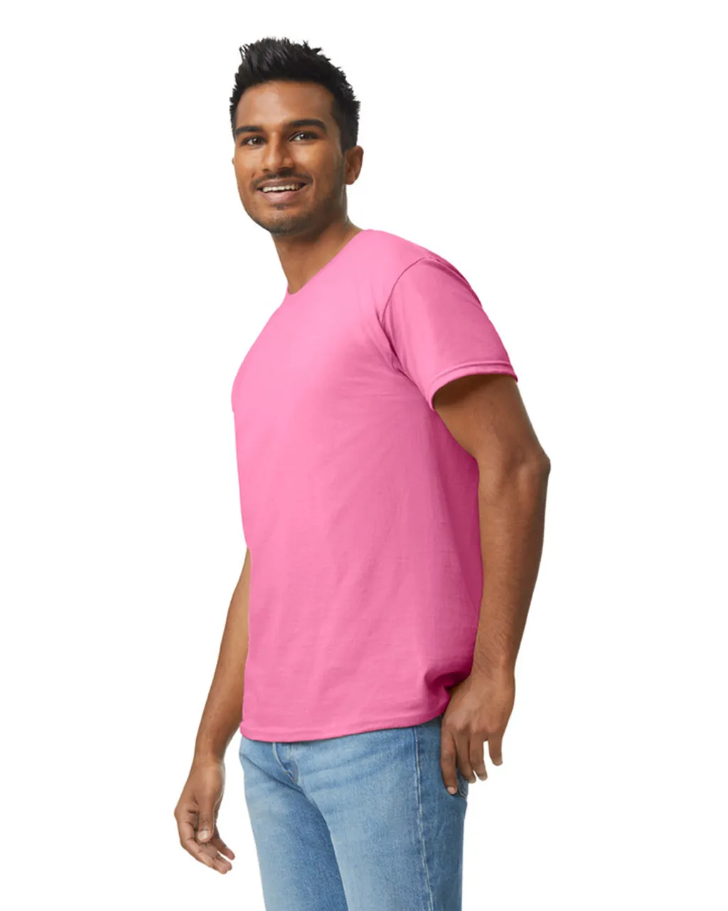 Gildan 5000 Adult Heavy Cotton - Safety Pink - Image 3