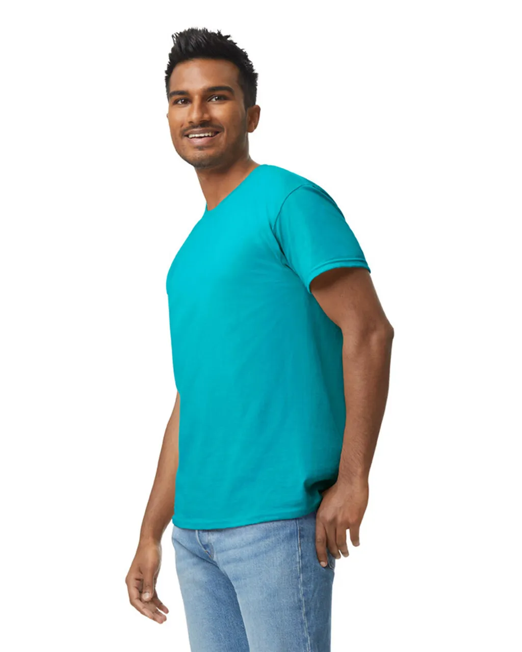 Gildan 5000 Heavy Cotton - Tropical Blue - Image 3
