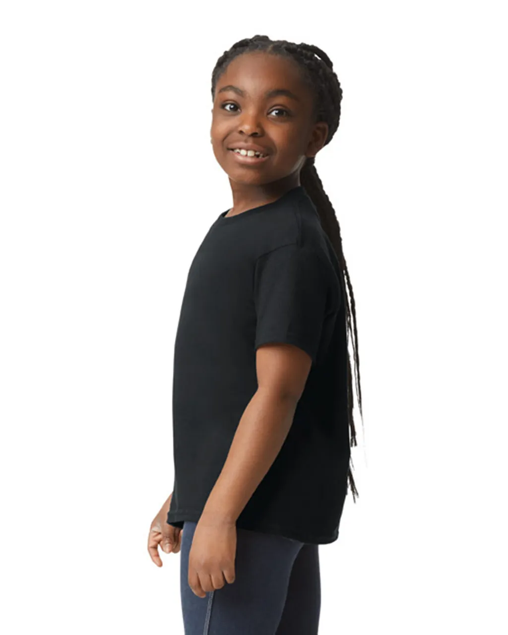 Gildan 5000B Youth Heavy Cotton - Black - Image 3