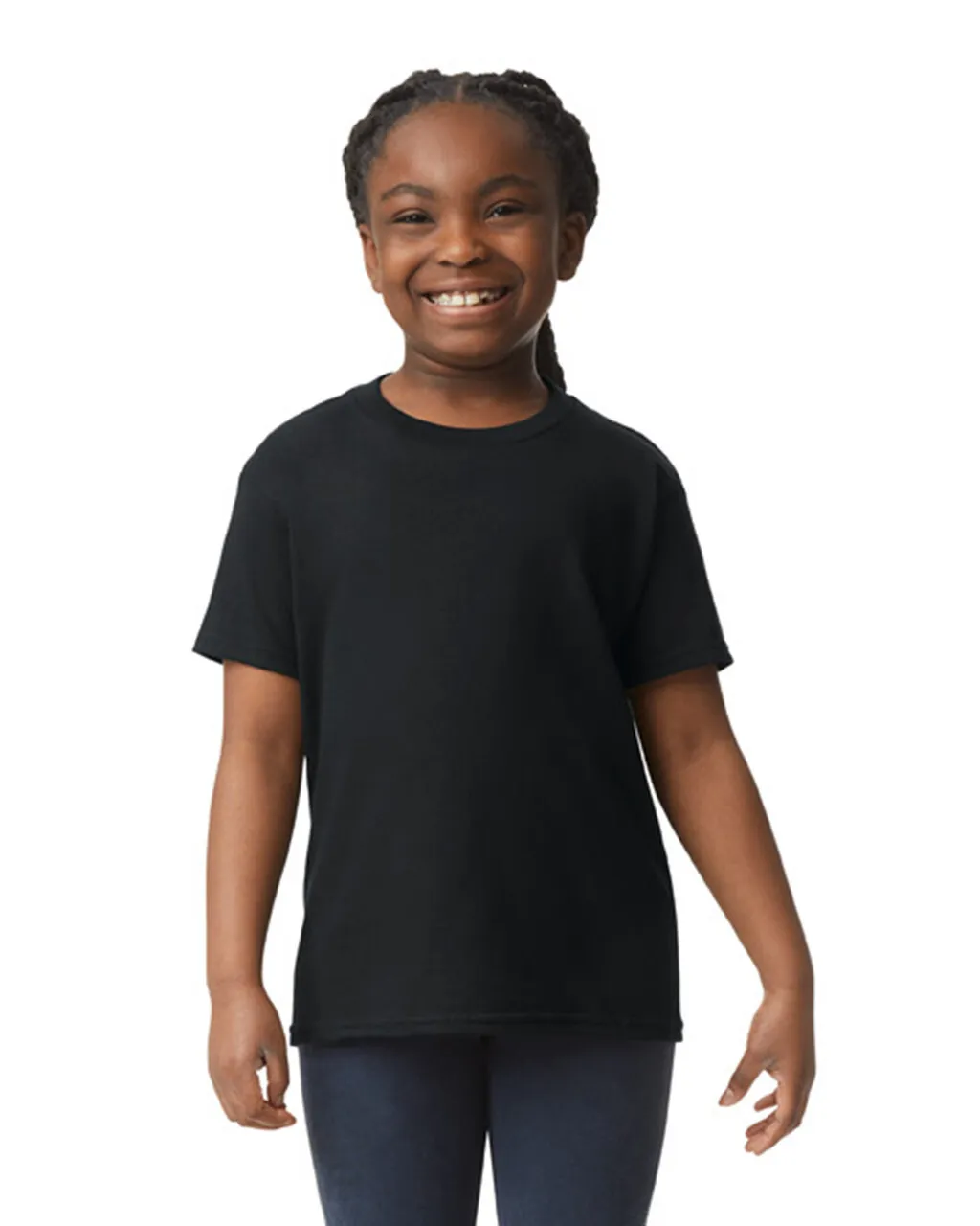 Gildan 5000B Youth Heavy Cotton - Black - Image 4