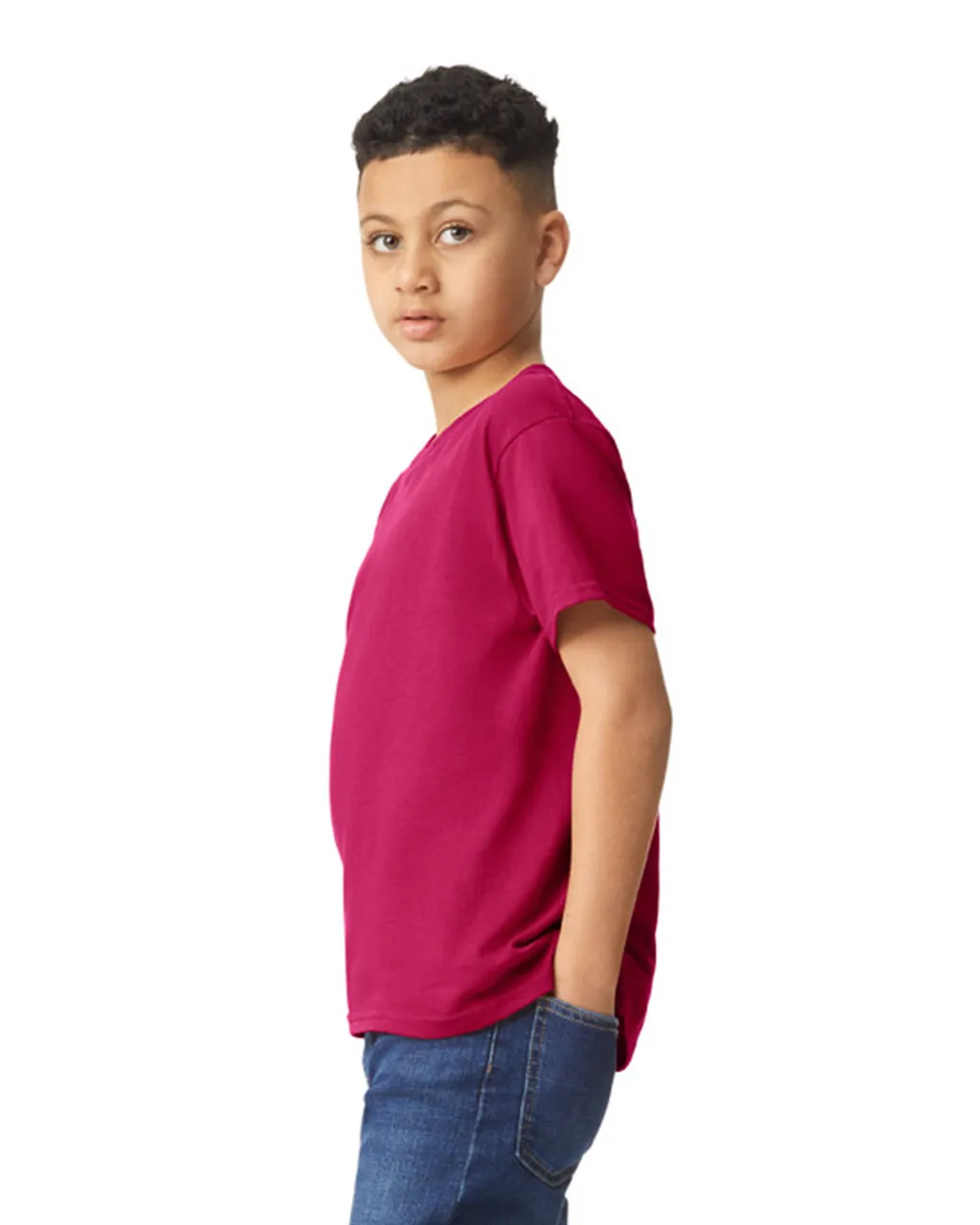 Gildan 5000B Youth Heavy Cotton - Cardinal Red - Image 3