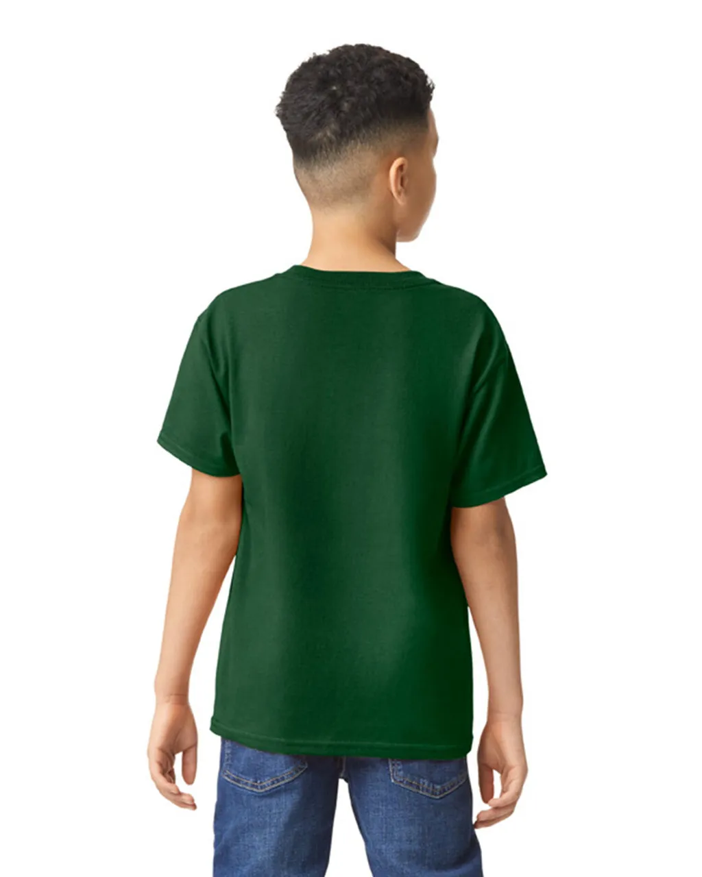 Gildan 5000B Youth Heavy Cotton - Forest Green - Image 2