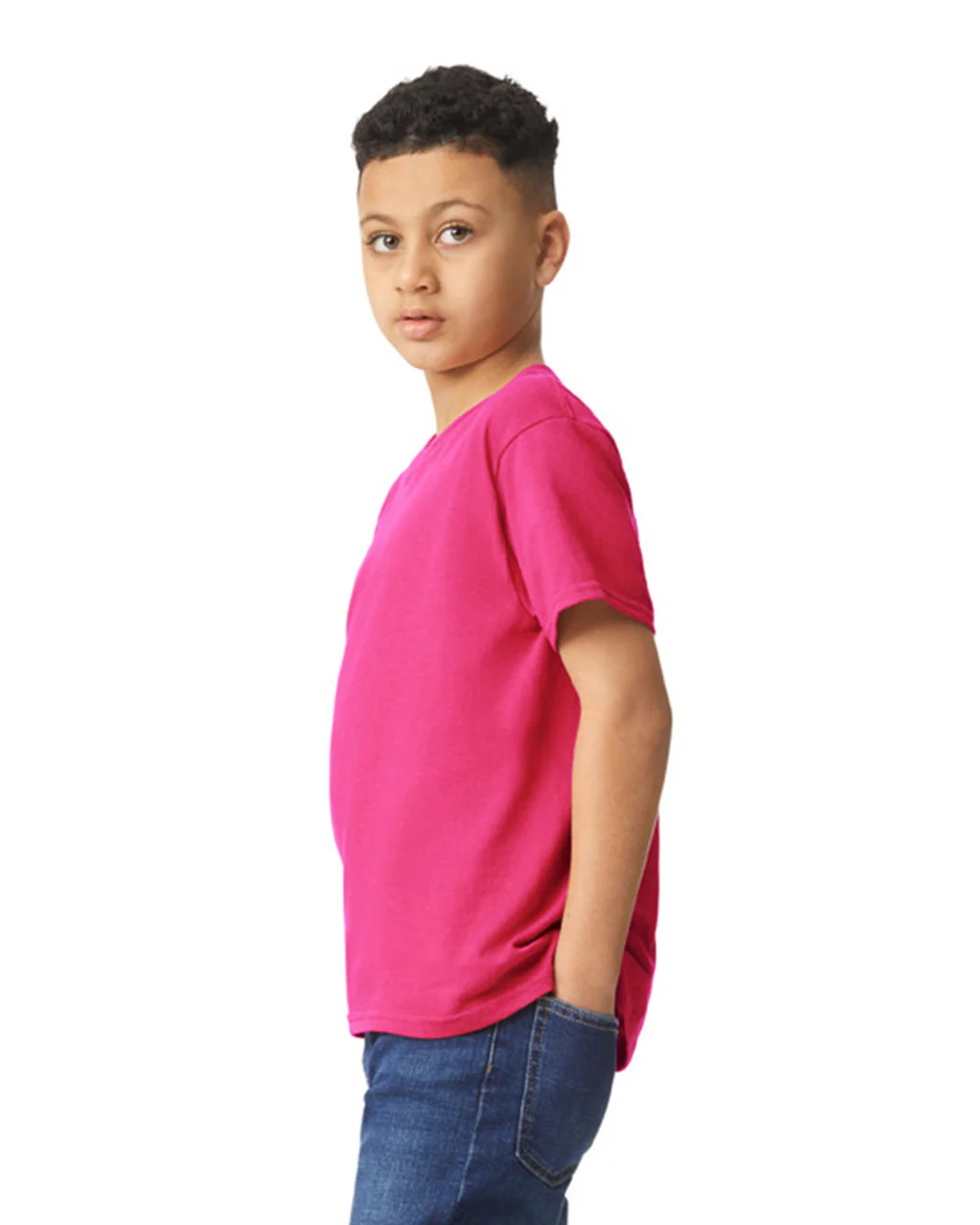 Gildan 5000B Youth Heavy Cotton - Heliconia - Image 3