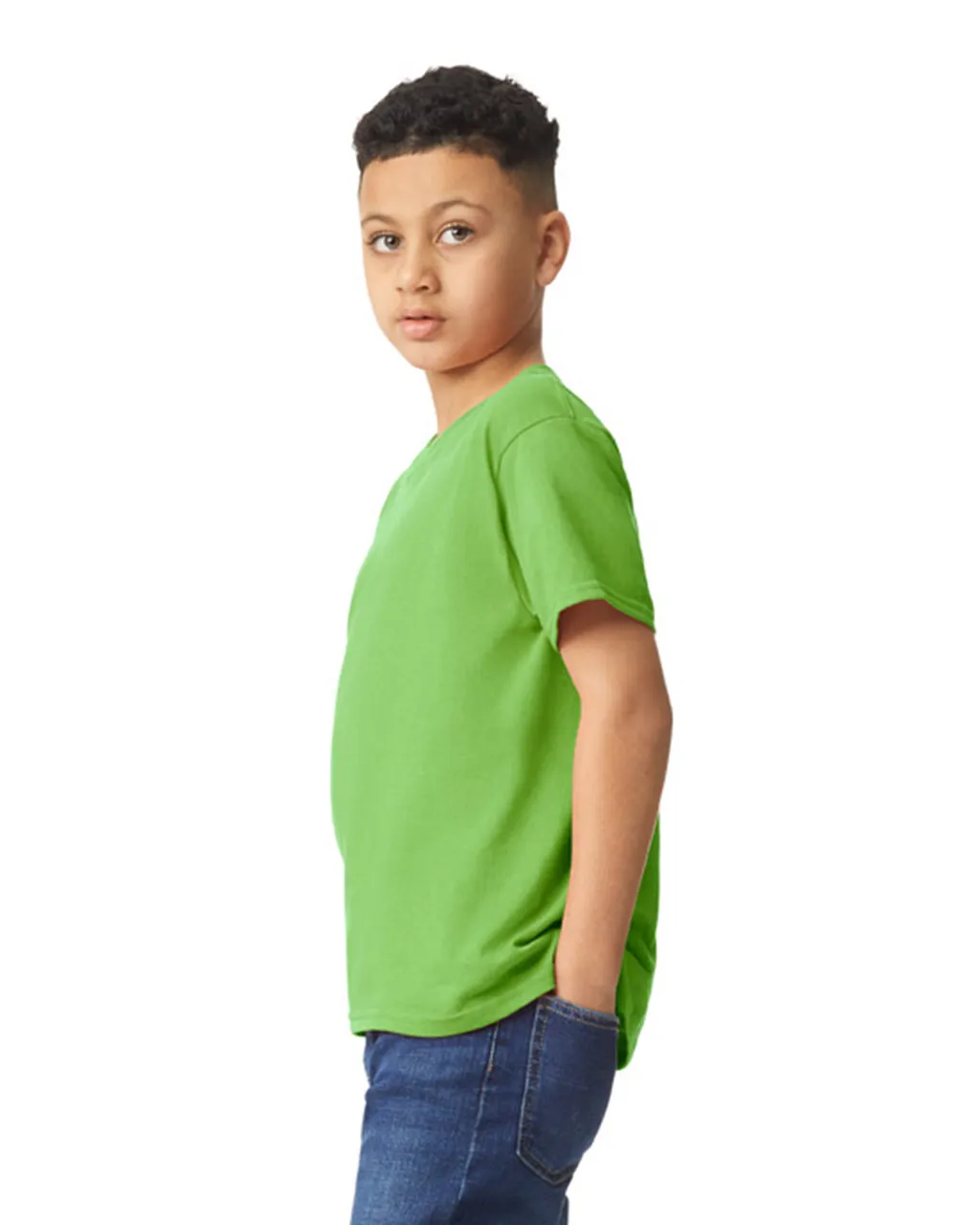Gildan 5000B Youth Heavy Cotton - Lime - Image 3