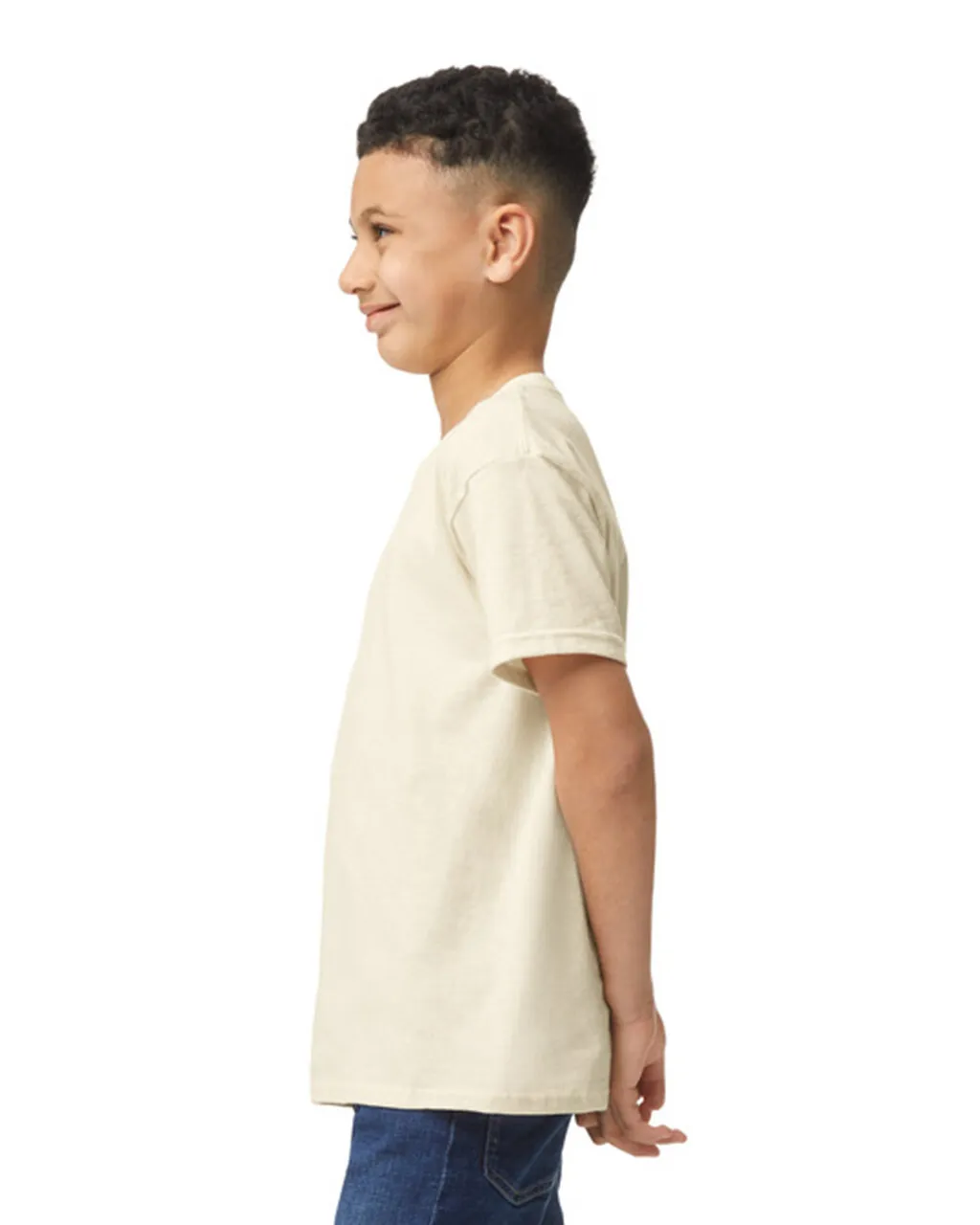 Gildan 5000B Youth Heavy Cotton - Natural - Image 3