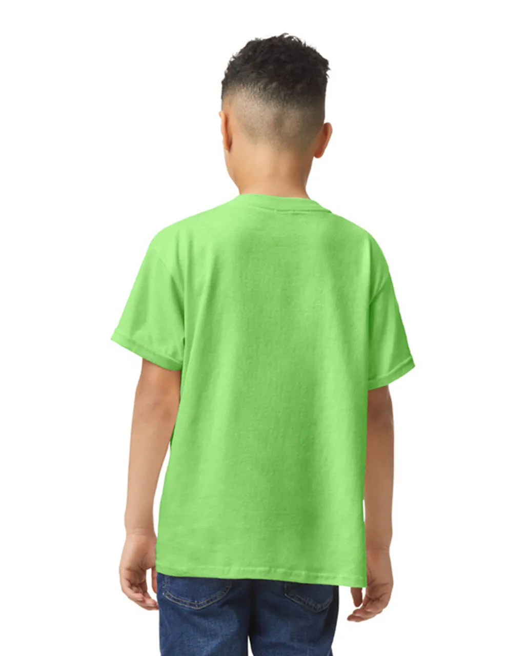 Gildan 5000B Youth Heavy Cotton - Neon Green - Image 2