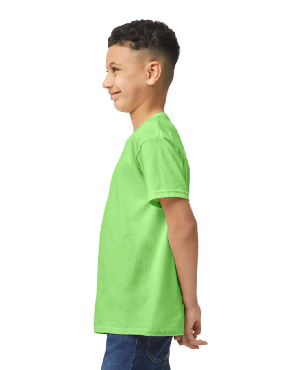 Gildan 5000B Youth Heavy Cotton - Neon Green - Image 3