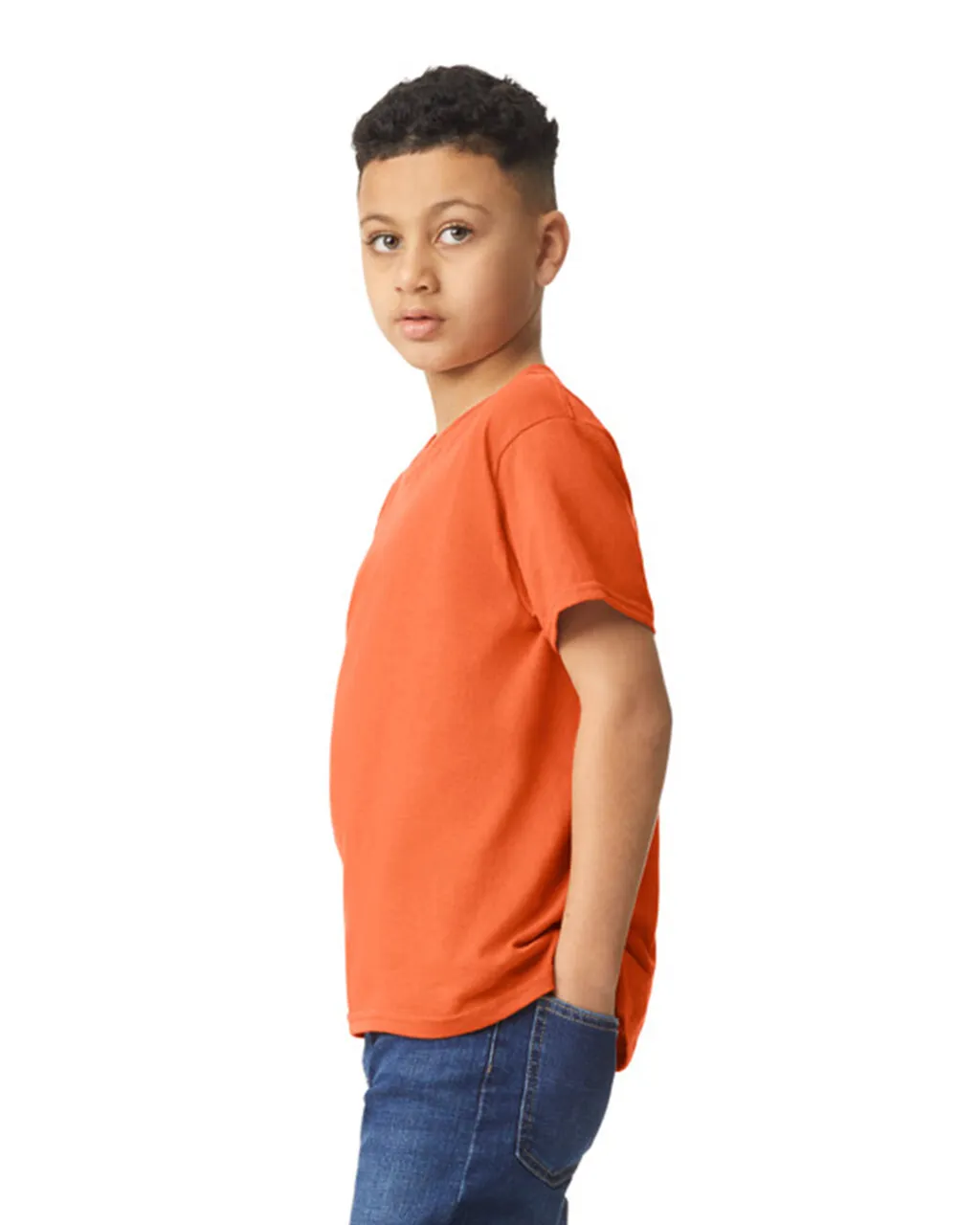 Gildan 5000B Youth Heavy Cotton - Orange - Image 3