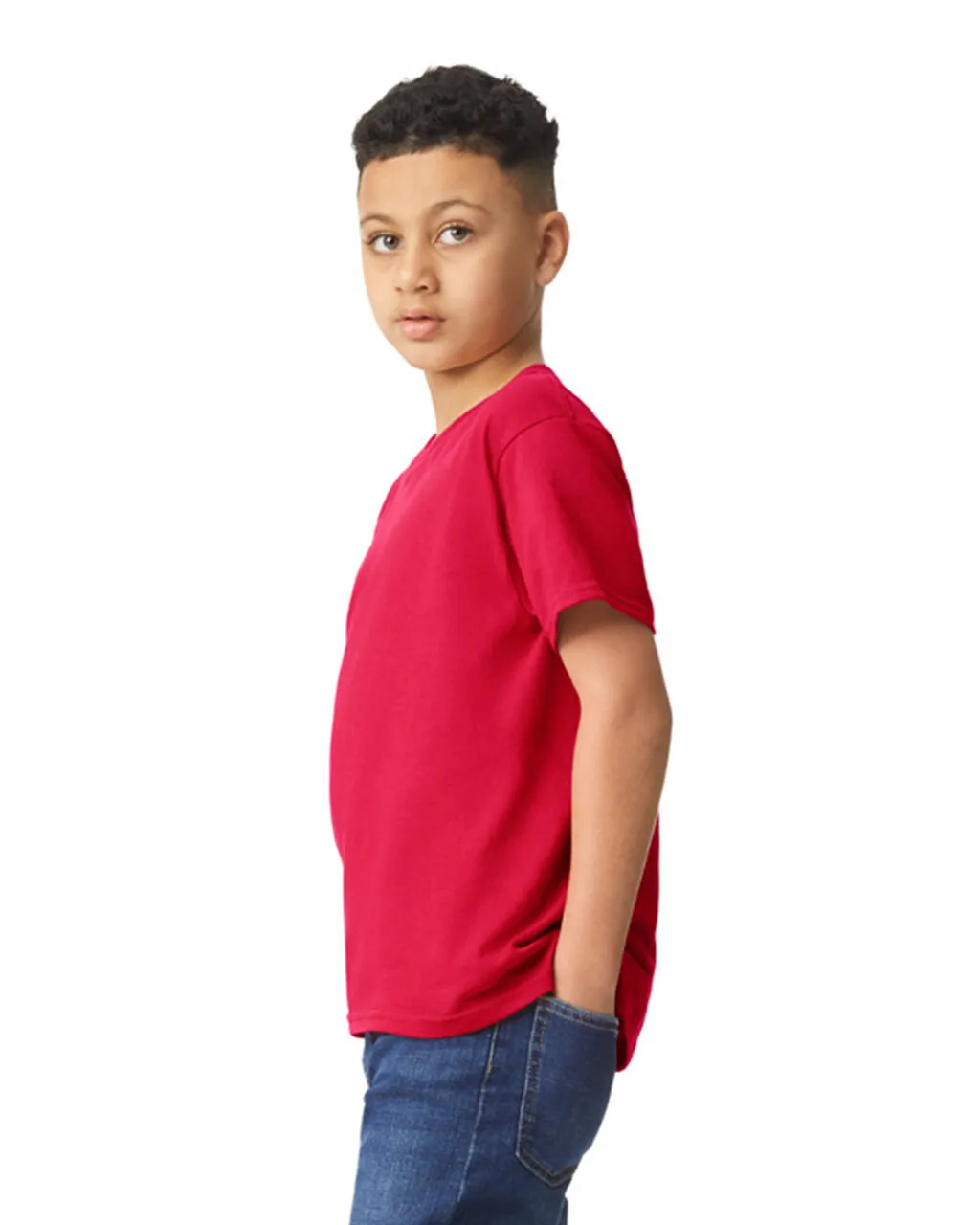 Gildan 5000B Youth Heavy Cotton - Red - Image 3