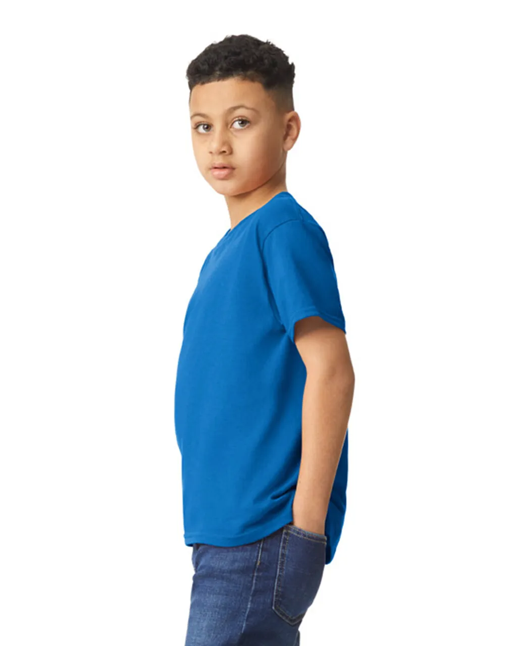 Gildan 5000B Youth Heavy Cotton - Royal - Image 3