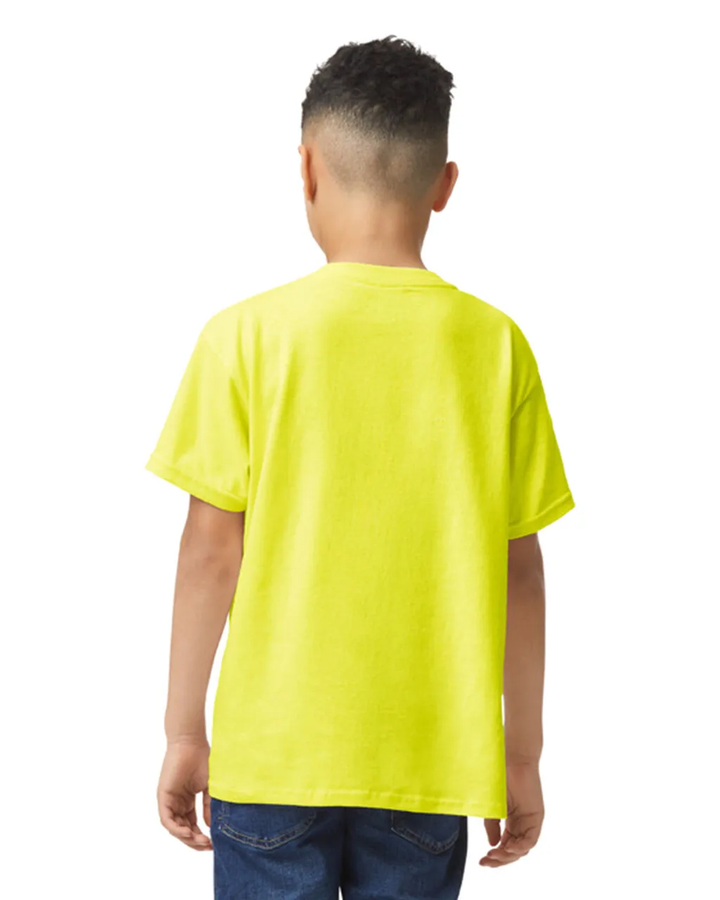 Gildan 5000B Youth Heavy Cotton - Safety Green - Image 2