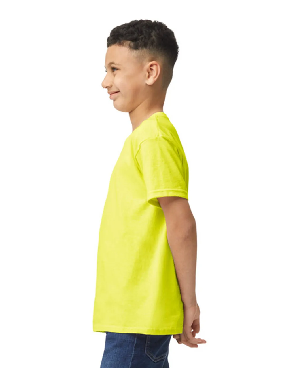 Gildan 5000B Youth Heavy Cotton - Safety Green - Image 3