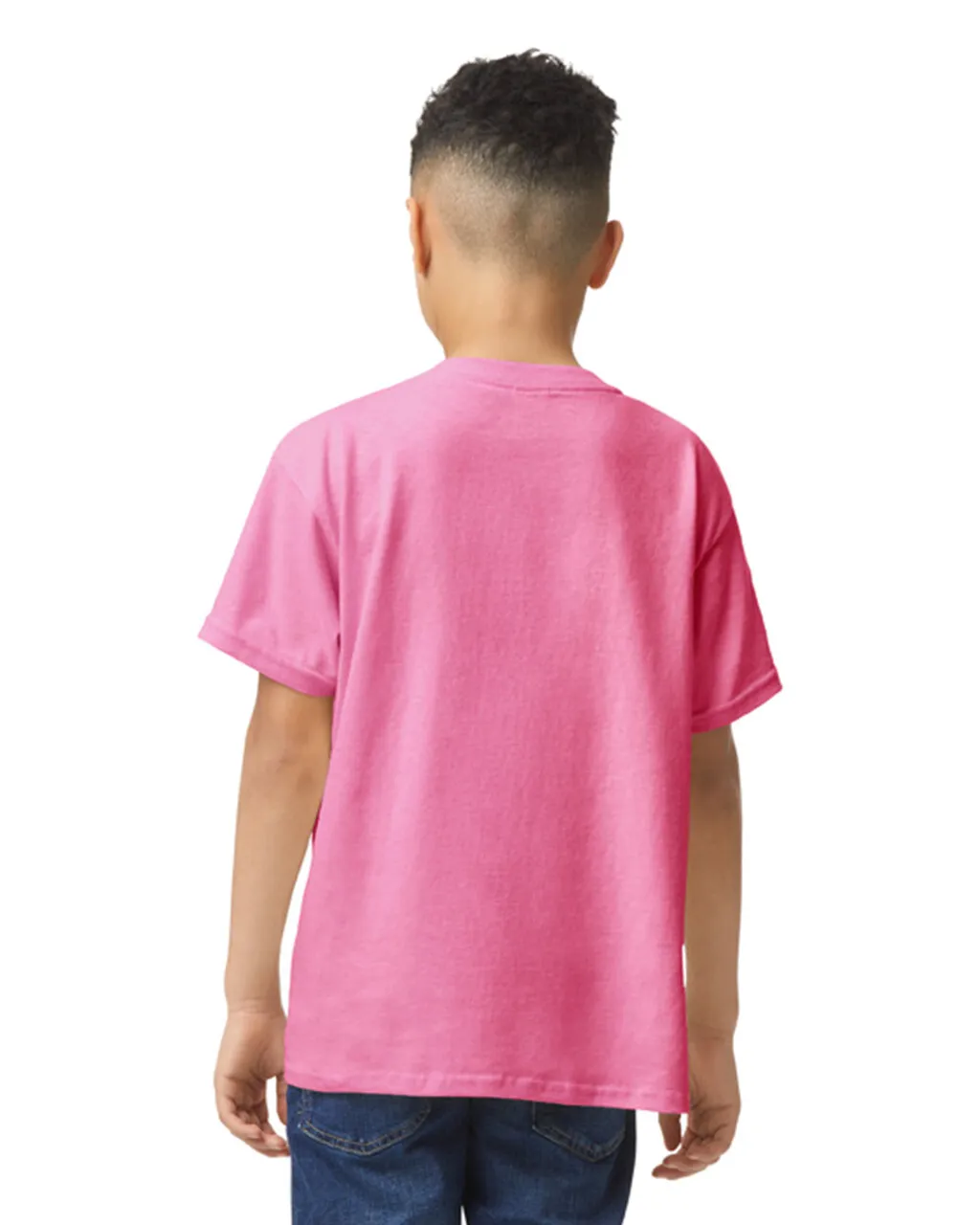 Gildan 5000B Youth Heavy Cotton - Safety Pink - Image 2