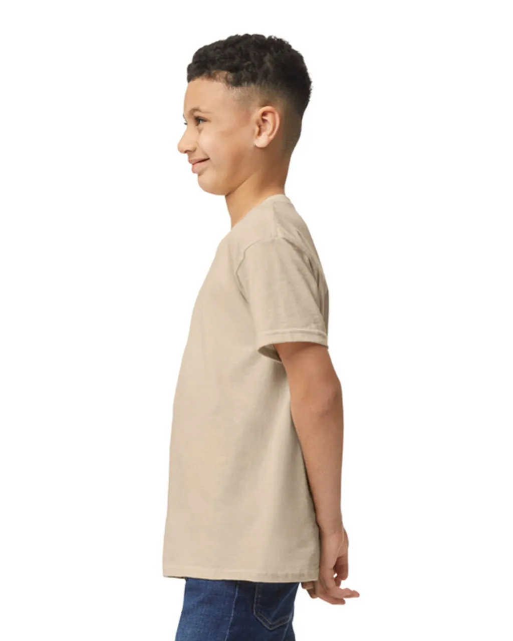 Gildan 5000B Youth Heavy Cotton - Sand - Image 3