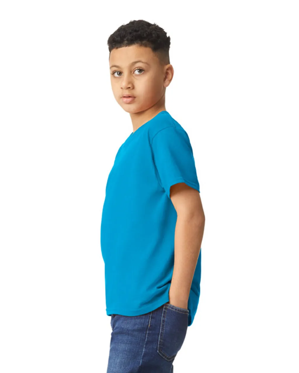 Gildan 5000B Youth Heavy Cotton - Sapphire - Image 3