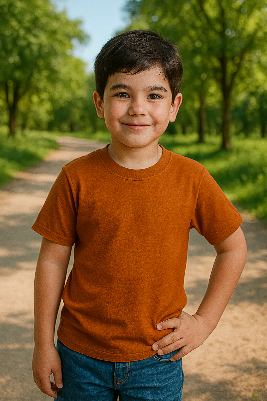 Gildan 5000B Youth Heavy Cotton - Texas Orange