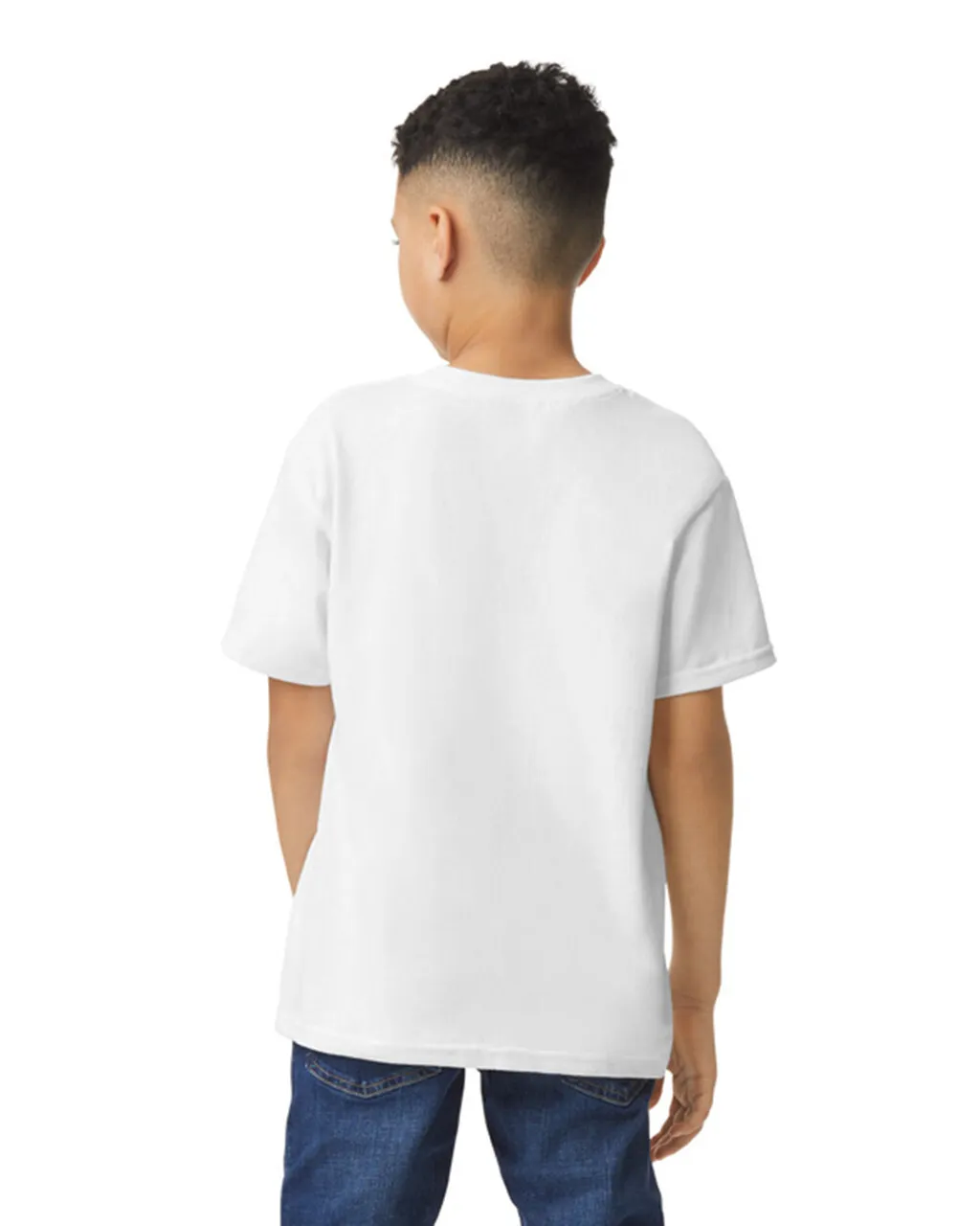 Gildan 5000B Youth Heavy Cotton - White - Image 2