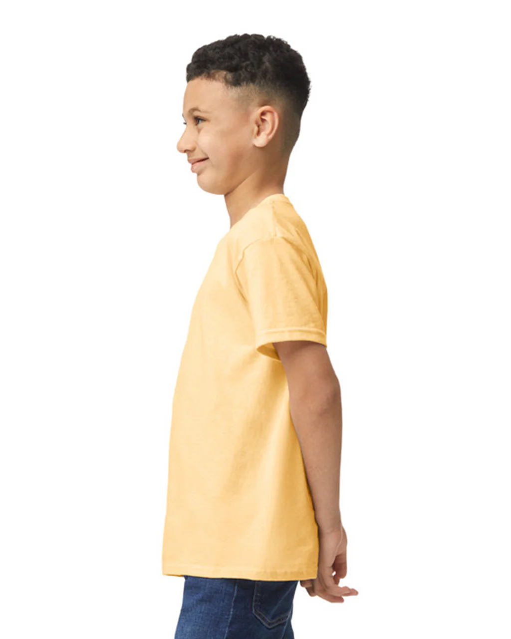 Gildan 5000B Youth Heavy Cotton - Yellow Haze - Image 3