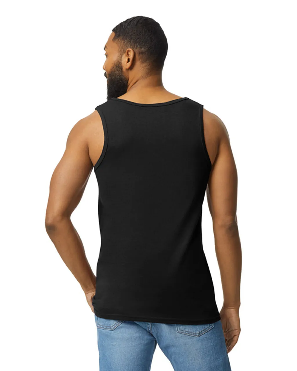 Gildan 5200 Men Tank Top - Black - Image 3