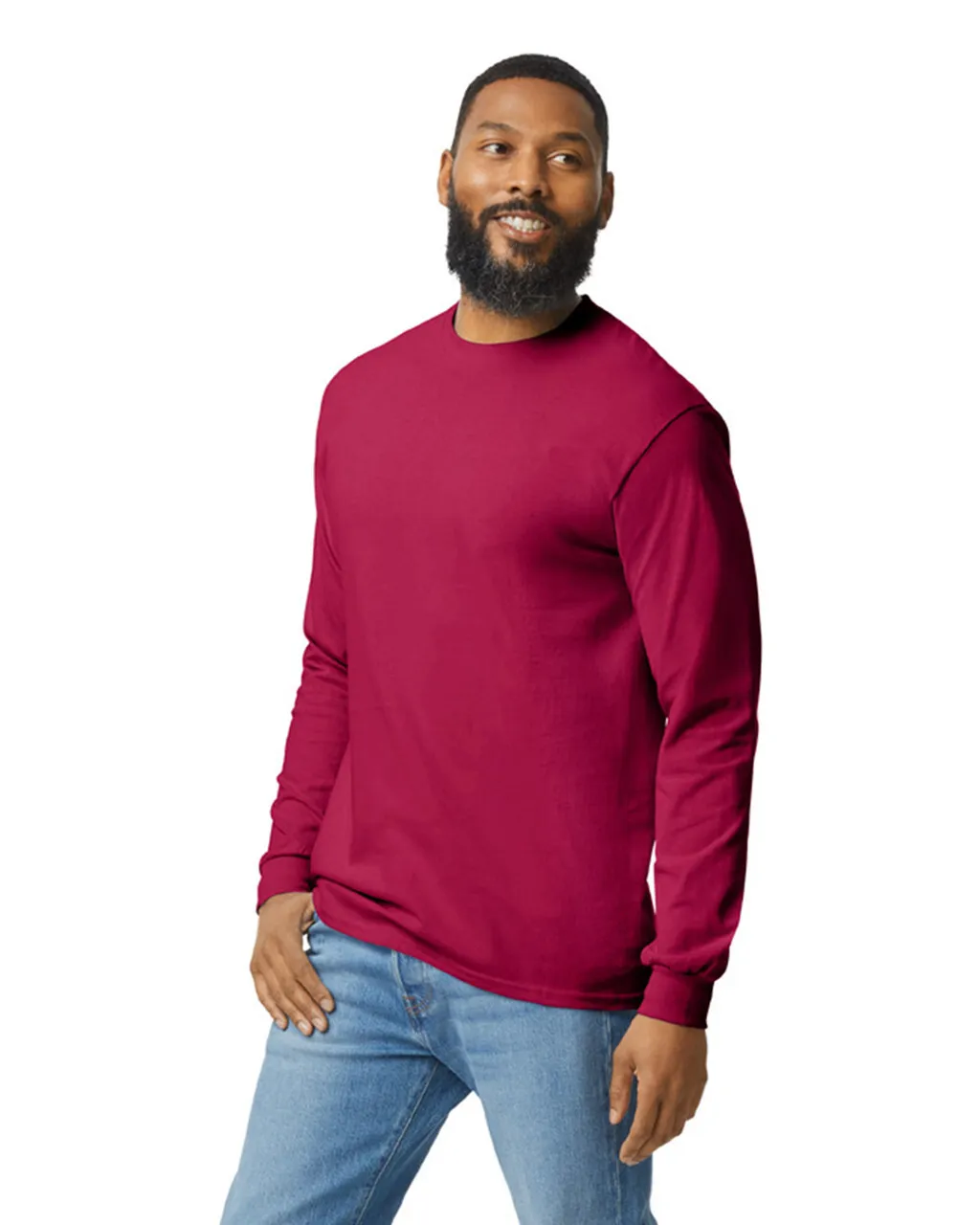 Gildan 5400 Long Sleeve - Cardinal Red - Image 3