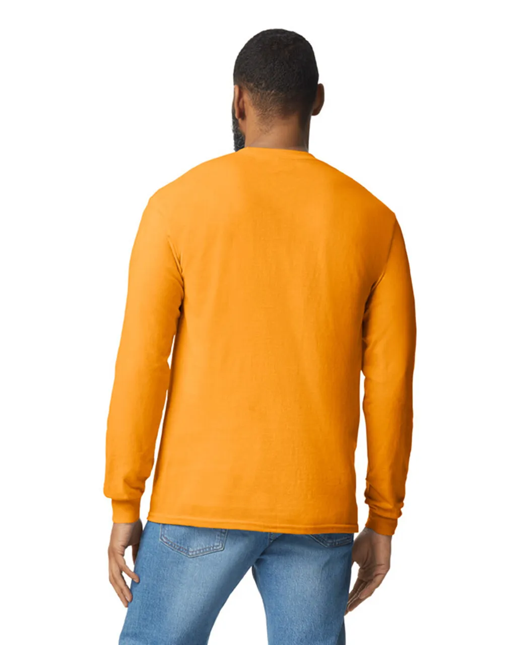 Gildan 5400 Long Sleeve - Gold - Image 2