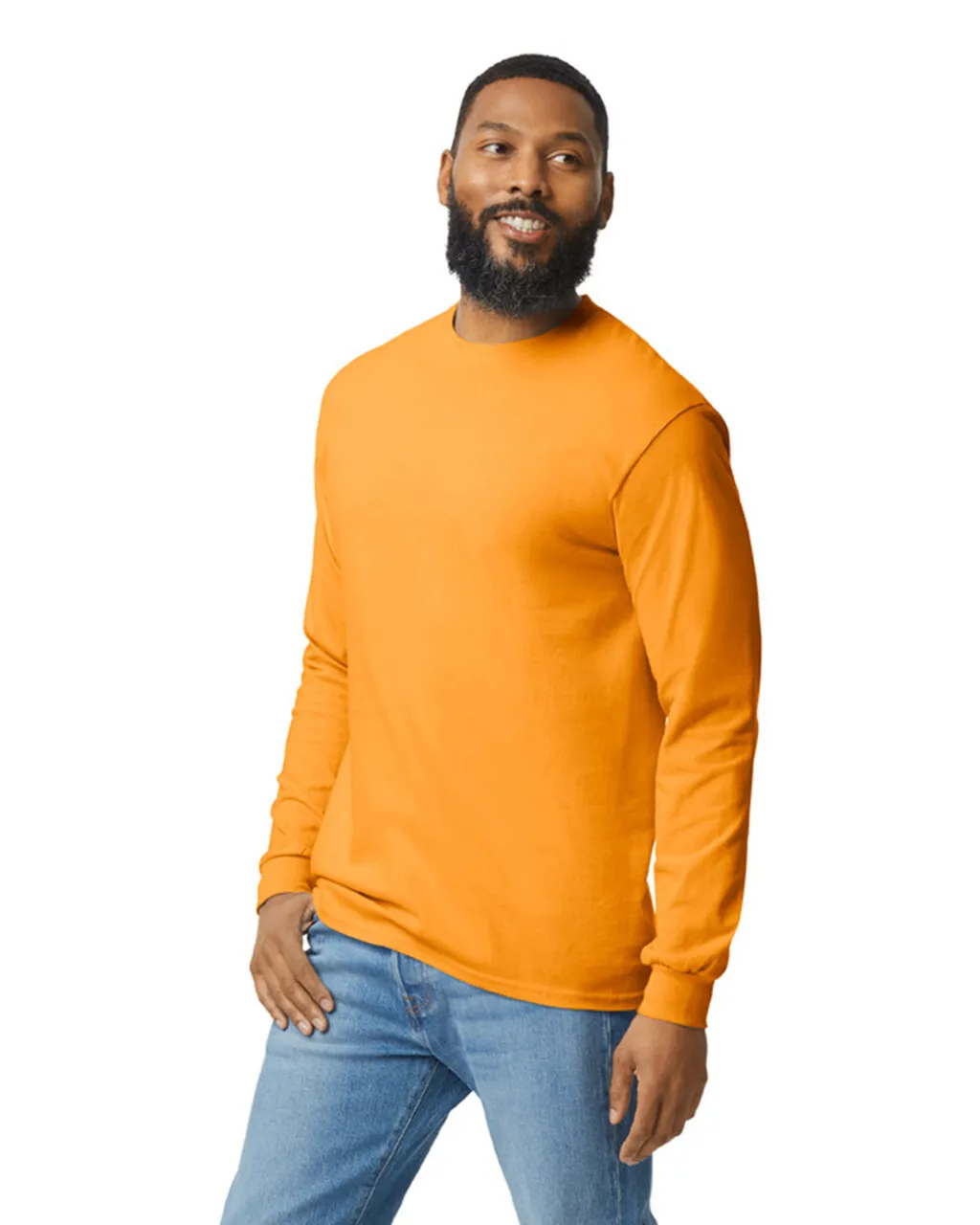 Gildan 5400 Long Sleeve - Gold - Image 3