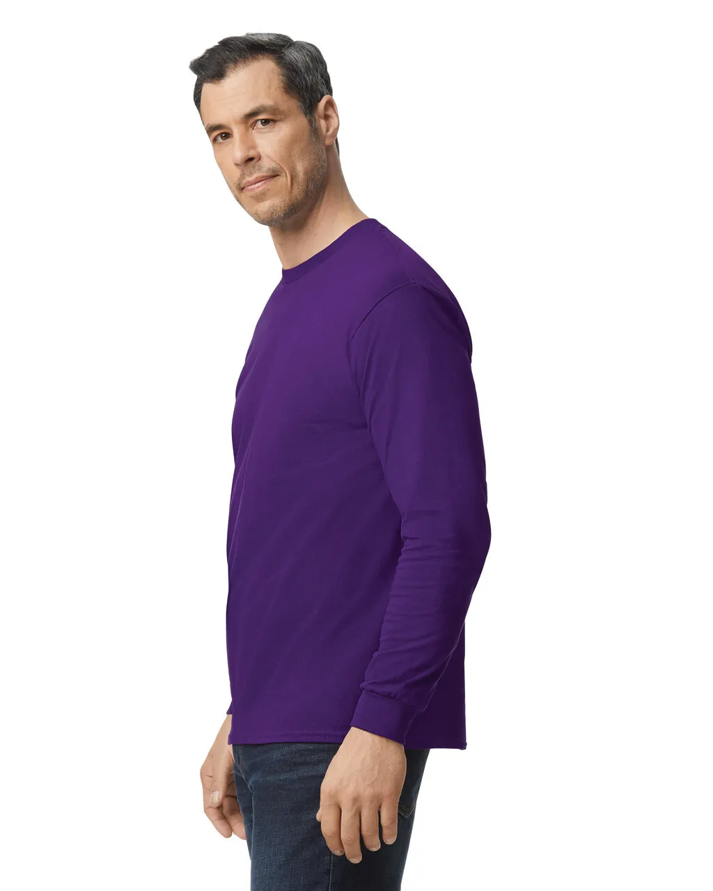 Gildan 5400 Long Sleeve - Purple - Image 4