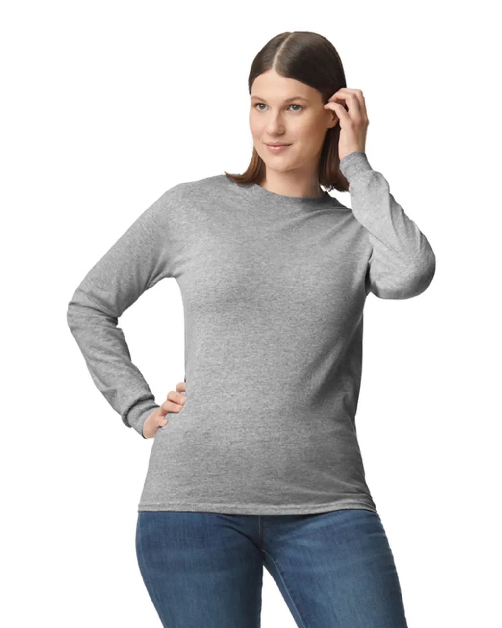 Gildan 5400 Long Sleeve - Sport Grey - Image 4
