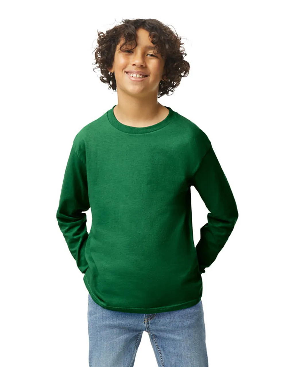 Gildan 5400B Youth Long Sleeve - Forest Green